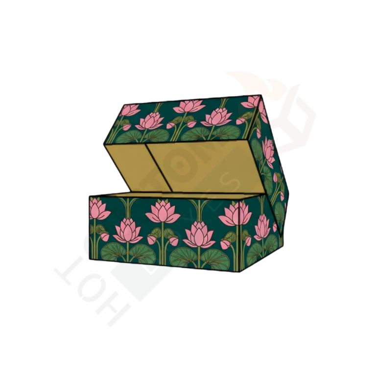 4 Corner Tray with Lid Boxes - Showcase Exhibit