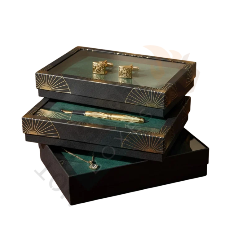 Clear Lid Boxes with Black Base - Rigid Boxes (5)
