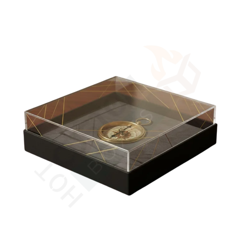 Clear Lid Boxes with Black Base - Rigid Boxes