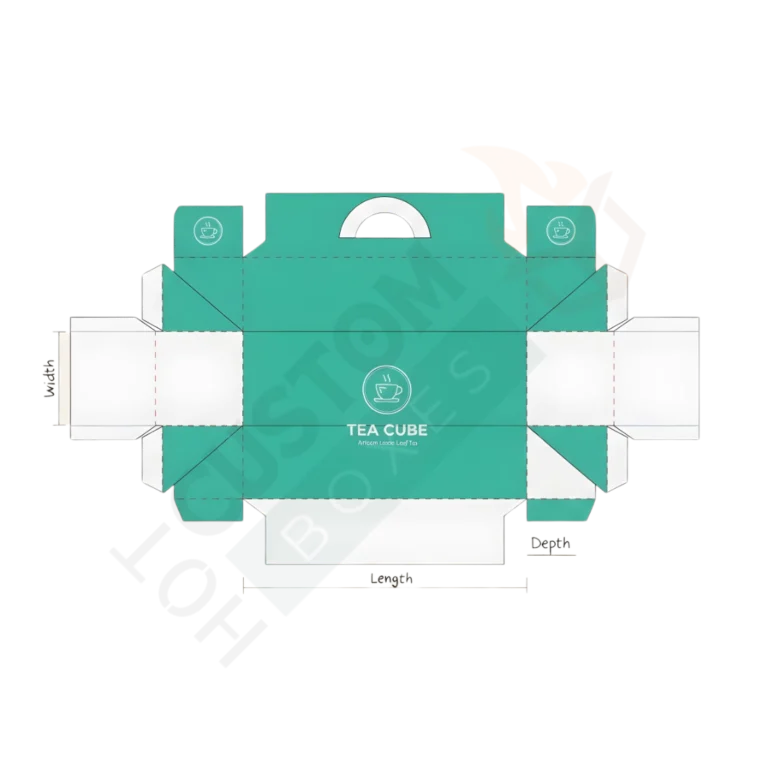 Custom Cube Shaped Carrier Boxes - Figure & Pattern (3)