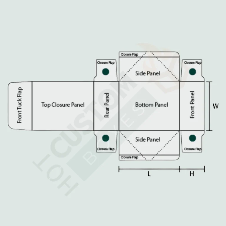 Four Corner with Display Lid Boxes - Top Closure Packaging