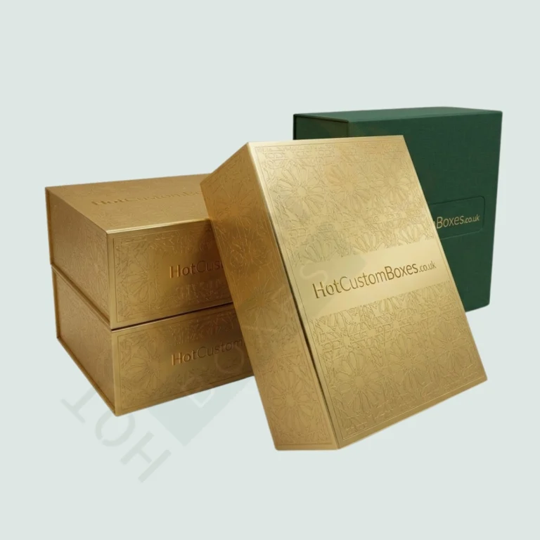 Gold Magnetic Gift Boxes - Custom Rigid Boxes (3)