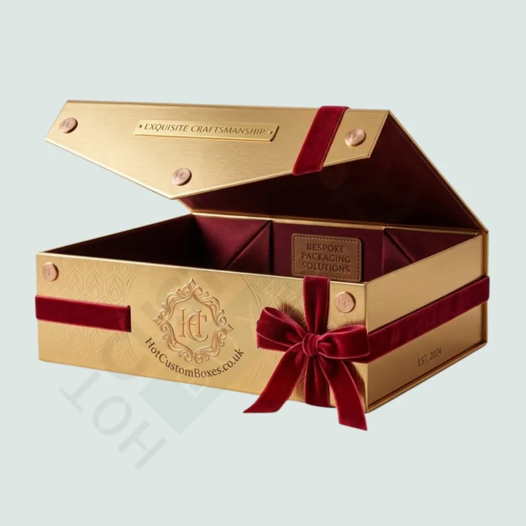 Gold Magnetic Gift Boxes - Custom Rigid Boxes (3)