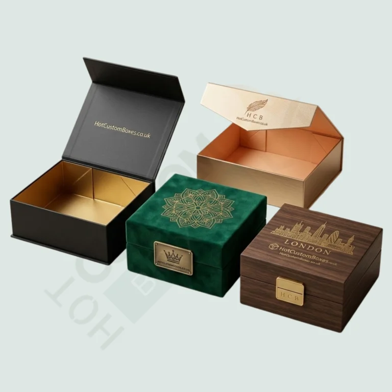 Gold Magnetic Gift Boxes - Custom Rigid Boxes (3)