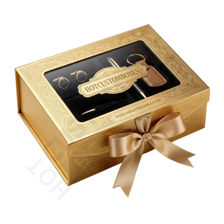 Gold Magnetic Gift Boxes - Custom Rigid Boxes