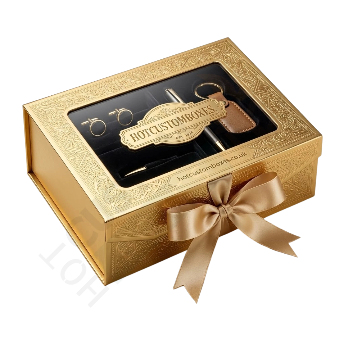 Gold Magnetic Gift Boxes - Custom Rigid Boxes