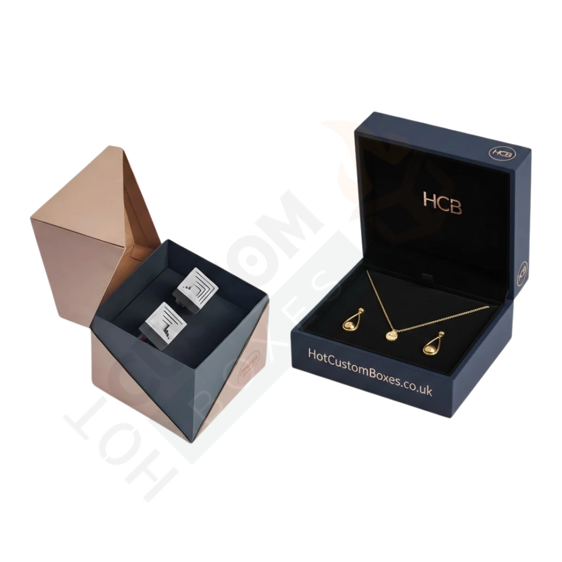 Luxury Rigid Jewelry Packaging - Custom Rigid Boxes