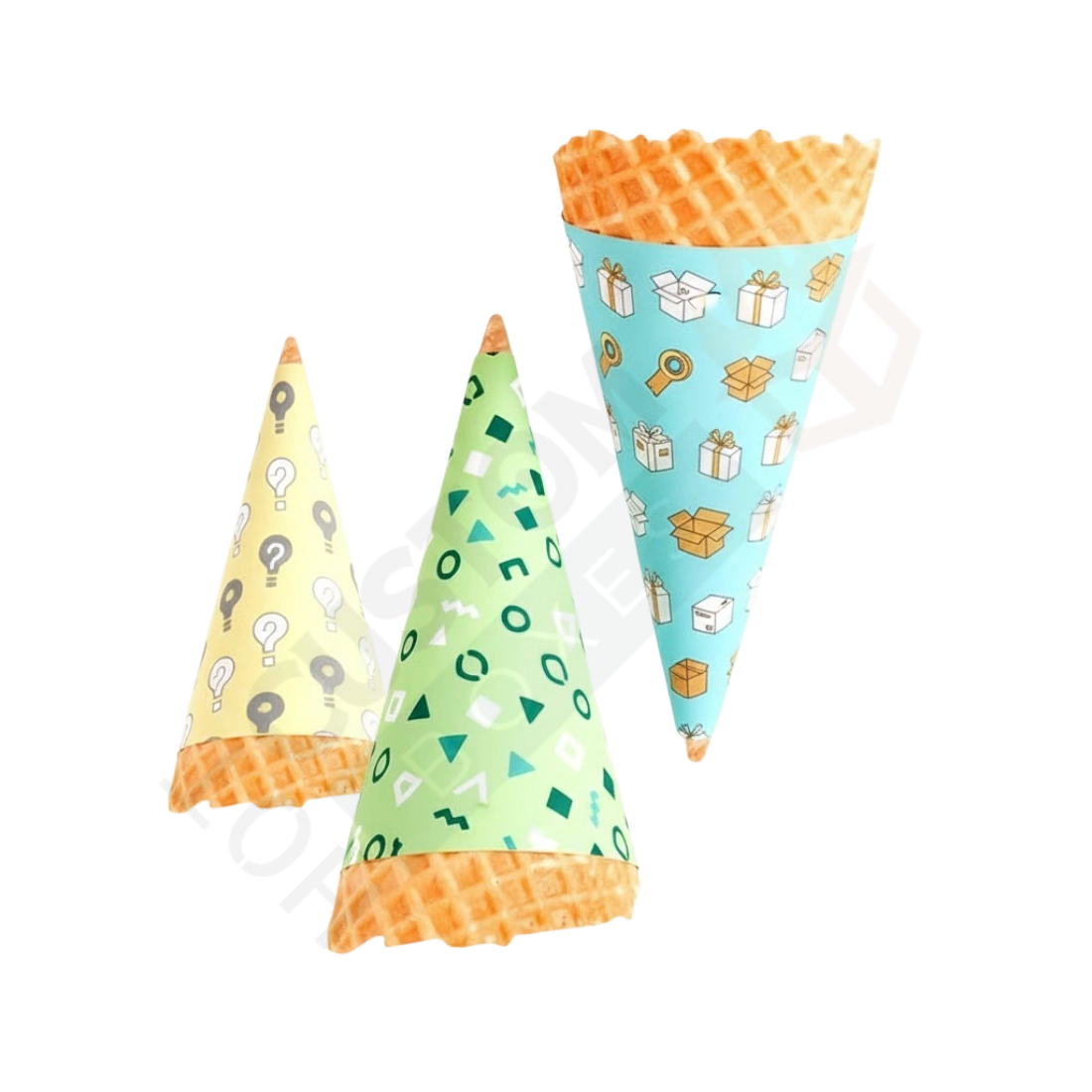 Custom Cone Sleeves - Food Packaging