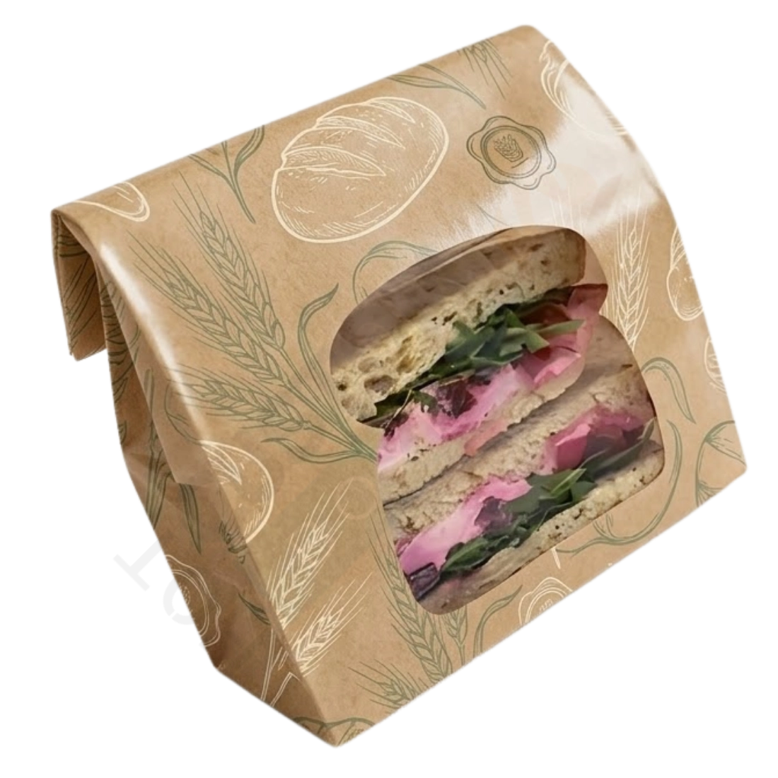 Custom Laminated Sandwich Bag - Food Packaging