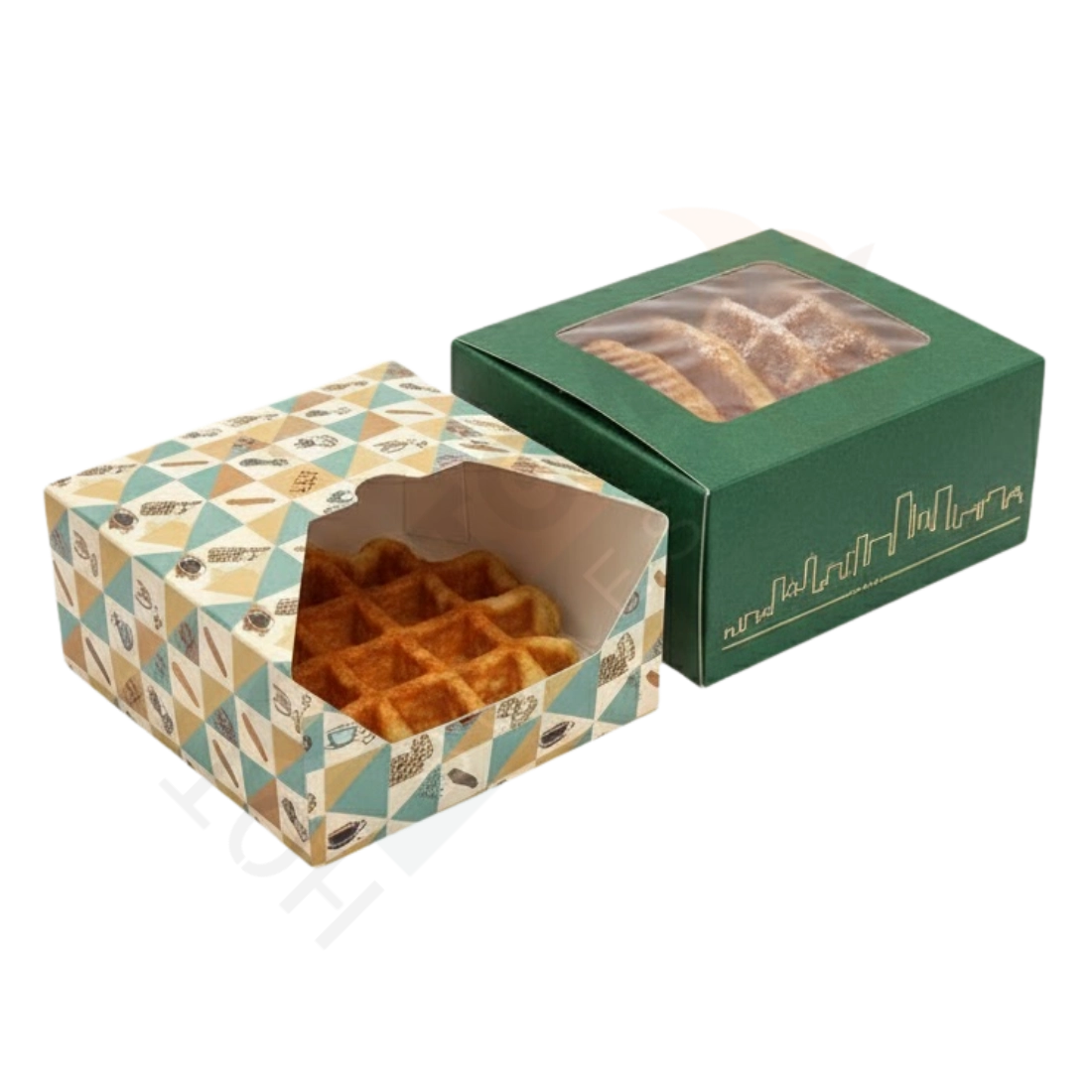Custom Waffle Boxes - Food Packaging