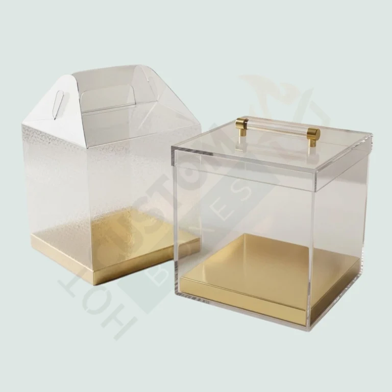Gable Boxes with Gold Bottom - Custom Gable Boxes