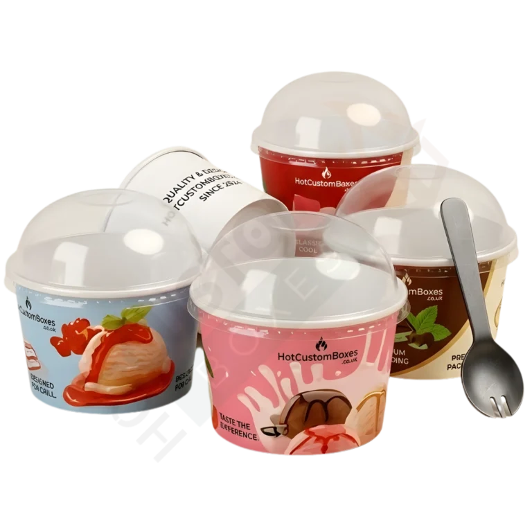 Ice Cream Cups - Custom Bakery Boxes