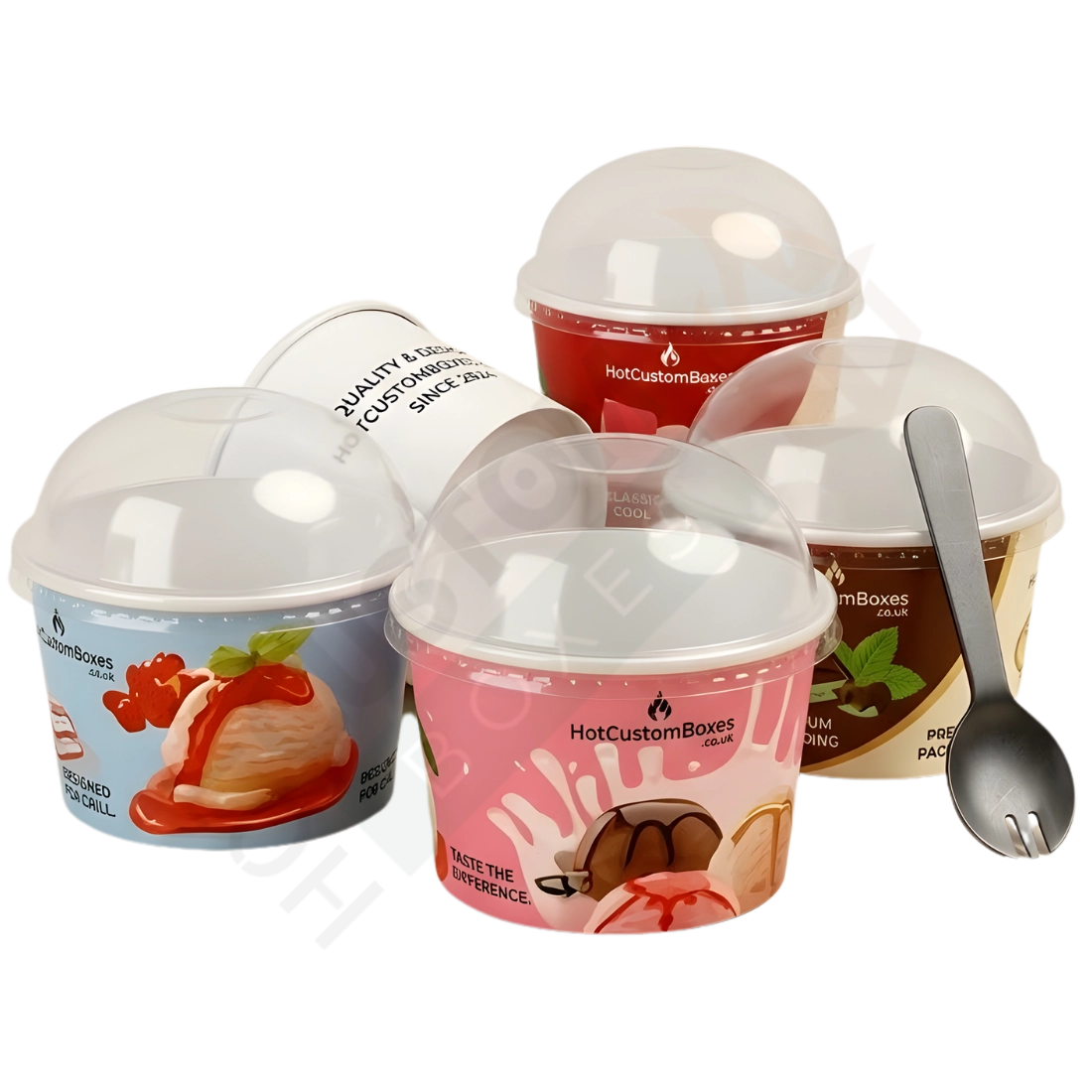 Ice Cream Cups - Custom Bakery Boxes