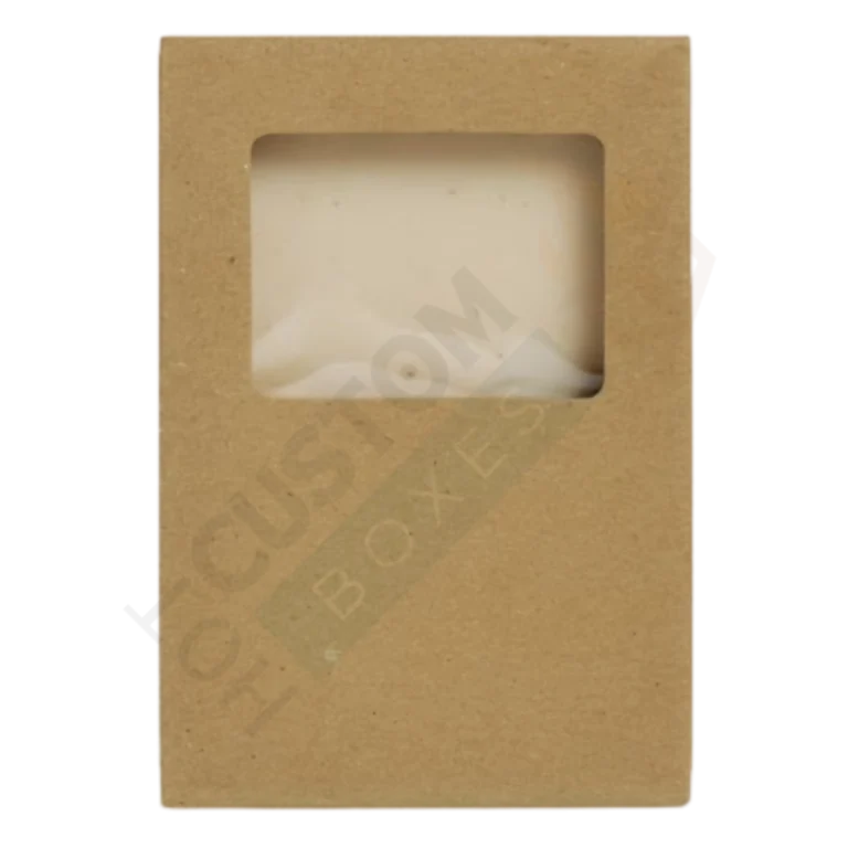 Kraft Soap Boxes with Rectangle Window - Custom Soap Boxes