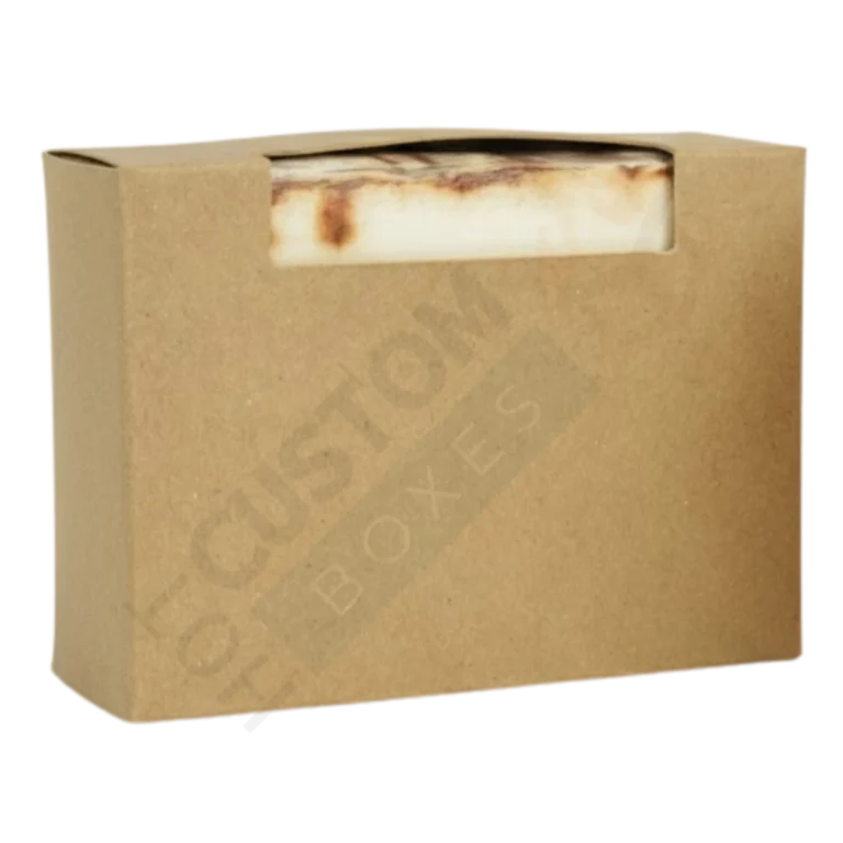 Kraft Soap Boxes with Top Window - Custom Soap Boxes