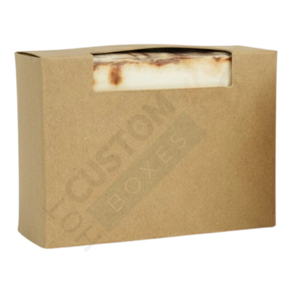 Kraft Soap Boxes with Top Window - Custom Soap Boxes