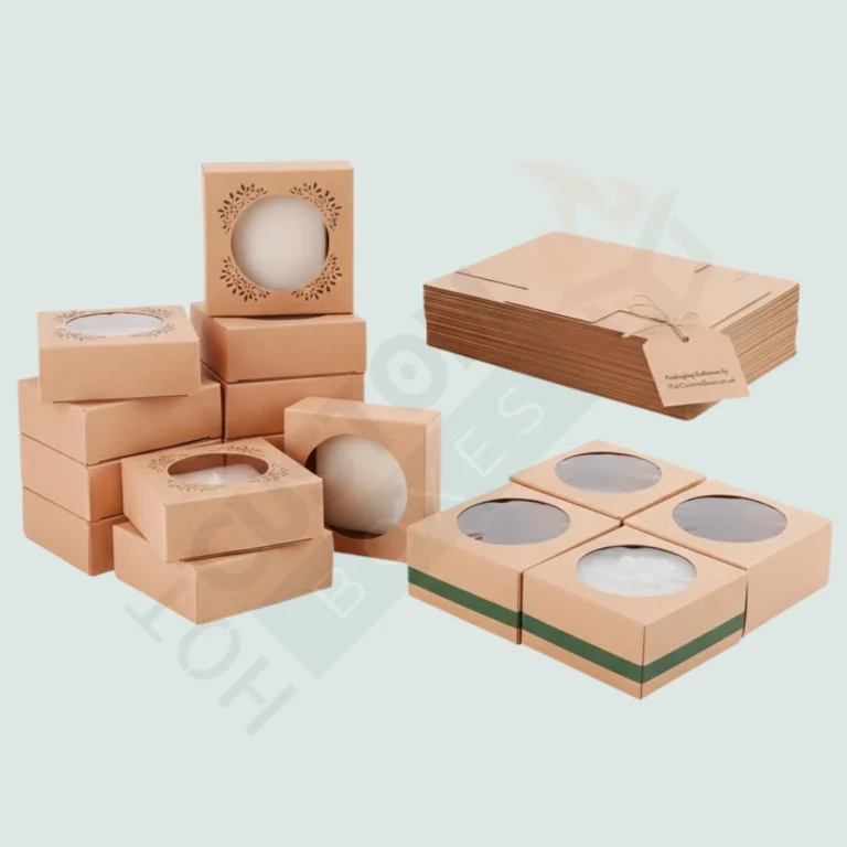 Kraft Square Soap Boxes with Round Window - Custom Soap Boxes (2)