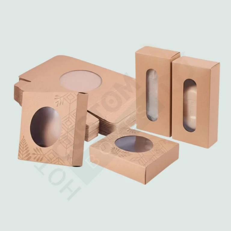Kraft Square Soap Boxes with Round Window - Custom Soap Boxes (3)