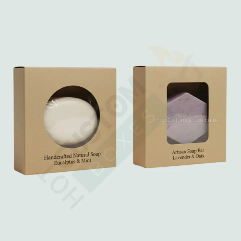 Kraft Square Soap Boxes with Round Window - Custom Soap Boxes (8)