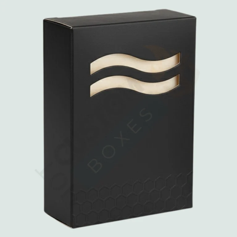 Large Black Soap Boxes with Wave Window - Custom Soap Boxes (2)