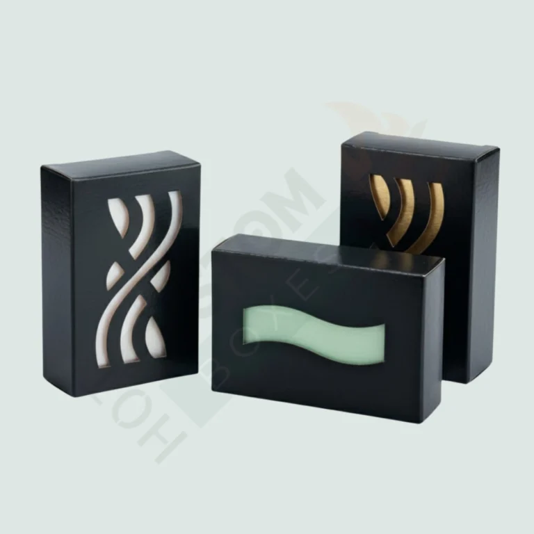 Large Black Soap Boxes with Wave Window - Custom Soap Boxes (5)