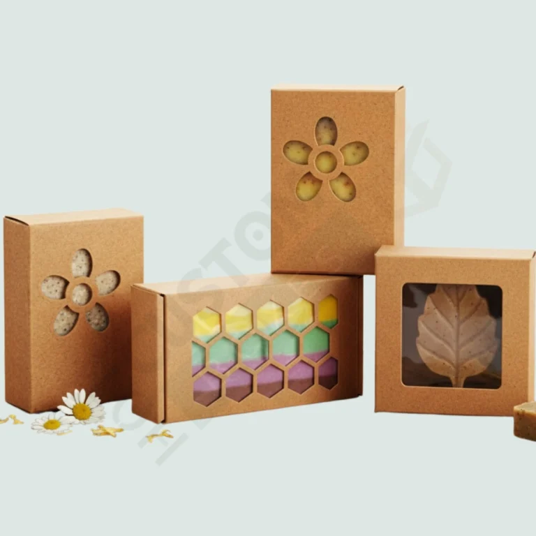 Large Kraft Soap Boxes with Daisy Window - Custom Soap Boxes (2)