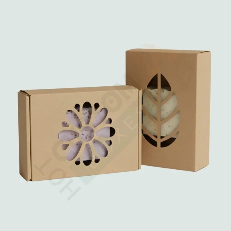 Large Kraft Soap Boxes with Daisy Window - Custom Soap Boxes (4)