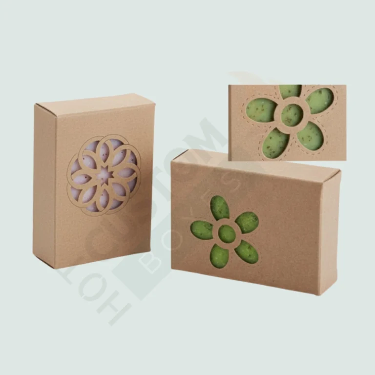 Large Kraft Soap Boxes with Daisy Window - Custom Soap Boxes (5)