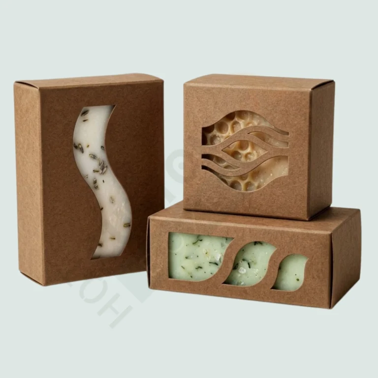 Large Kraft Soap Boxes with Wave Window - Custom Soap Boxes (3)