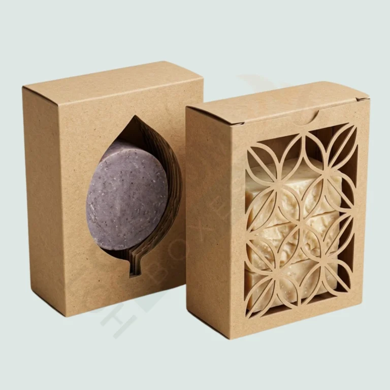 Large Soap Boxes with Kraft Leaf Window - Custom Soap Boxes (2)