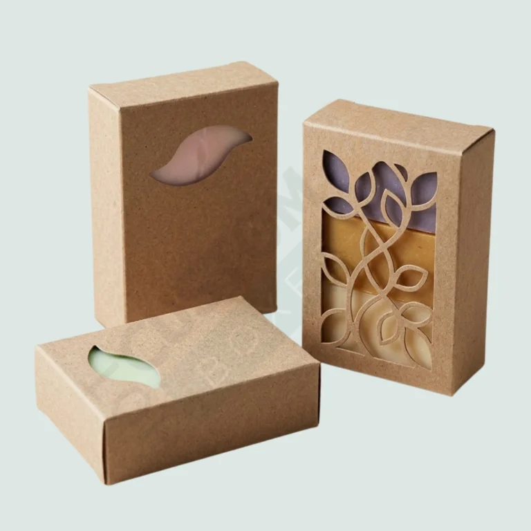 Large Soap Boxes with Kraft Leaf Window - Custom Soap Boxes (3)