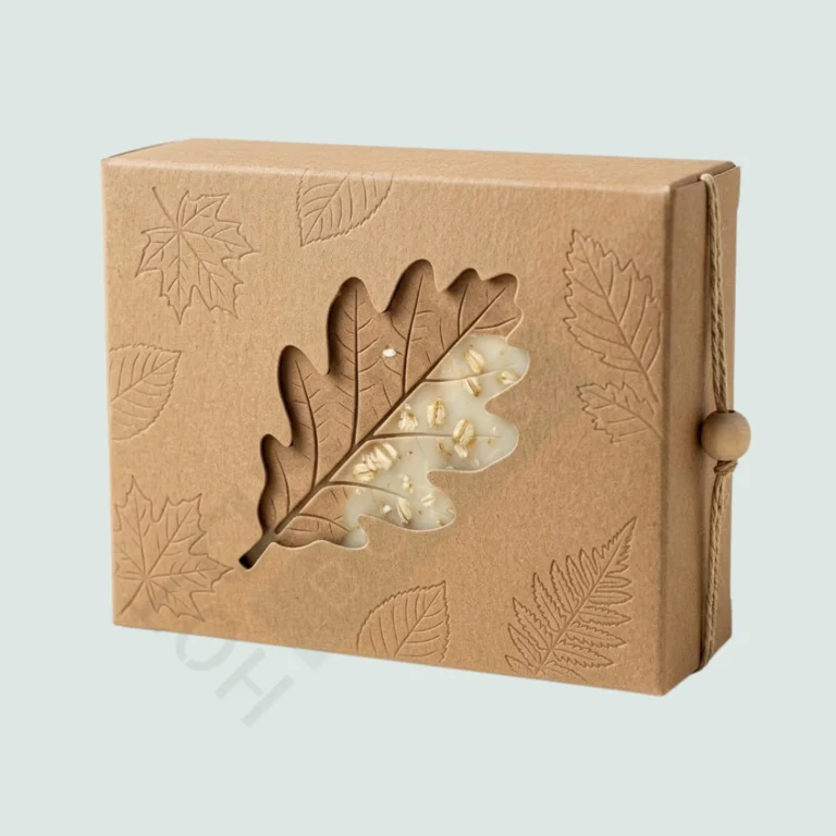 Large Soap Boxes with Kraft Leaf Window - Custom Soap Boxes (4)