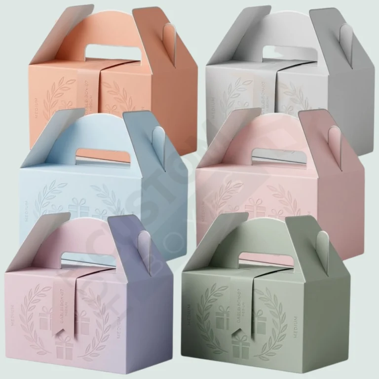 Matte Colored Gable Gift Boxes - Custom Gable Boxes (4)