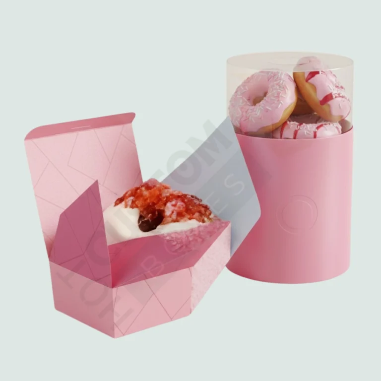 Pink Donut boxes - Custom Bakery Boxes (2)