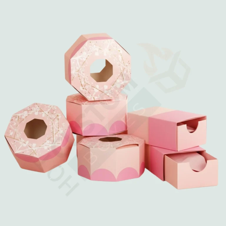 Pink Donut boxes - Custom Bakery Boxes (4)