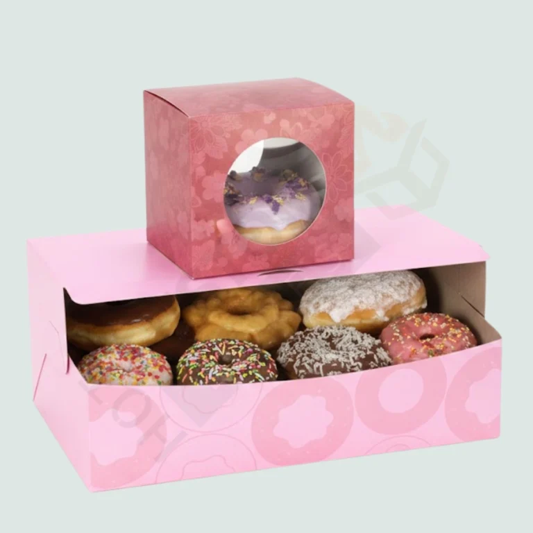 Pink Donut boxes - Custom Bakery Boxes (5)