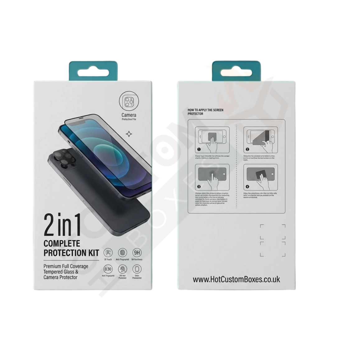 Screen Protector Packaging - Custom Electronics Boxes