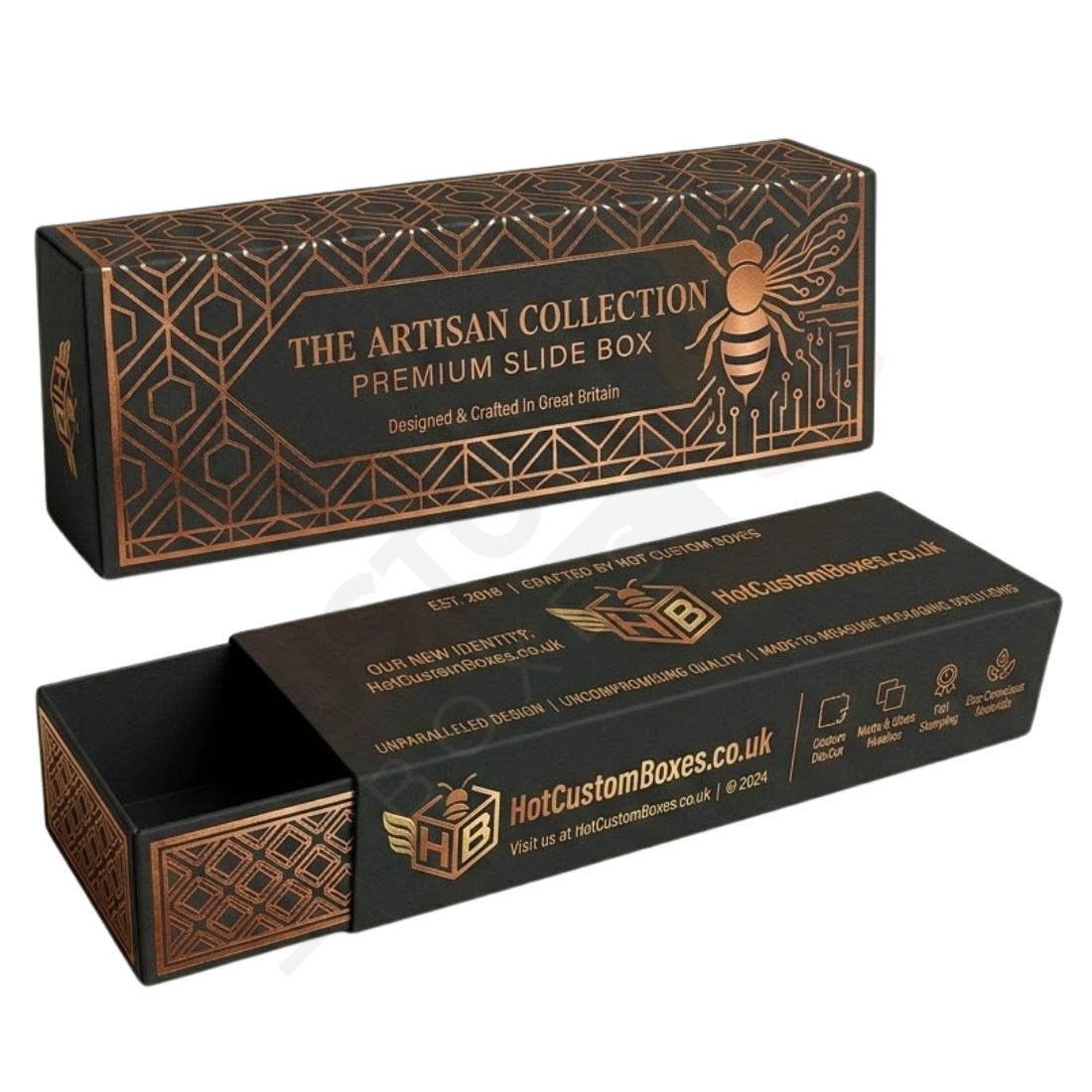 Slide Box Packaging - Custom Rigid Boxes