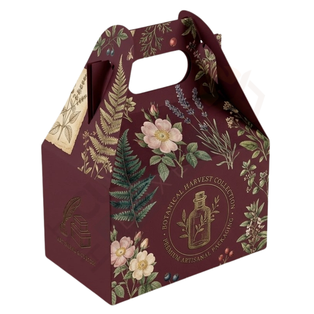 Vintage Botanicals Gable Boxes - Custom Gable Boxes