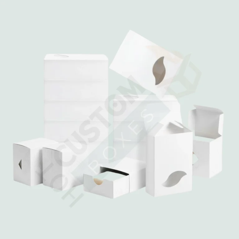 White Medium Soap Boxes with Leaf Window - Custom Soap Boxes (5)