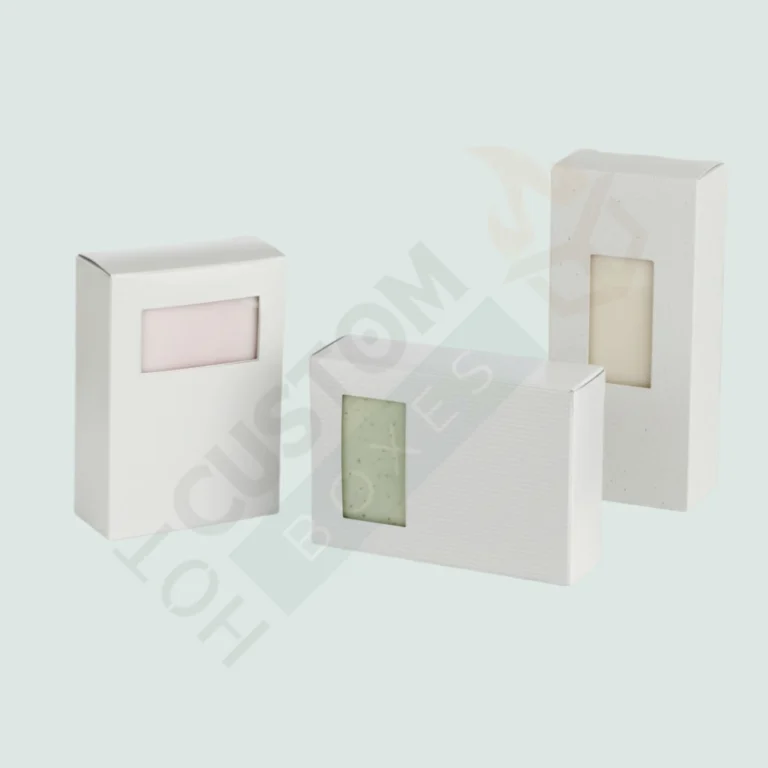 White Soap Boxes with Rectangle Window - Custom Soap Boxes (3)