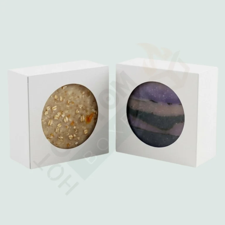 White Square Soap Boxes with Round Window - Custom Soap Boxes (3)