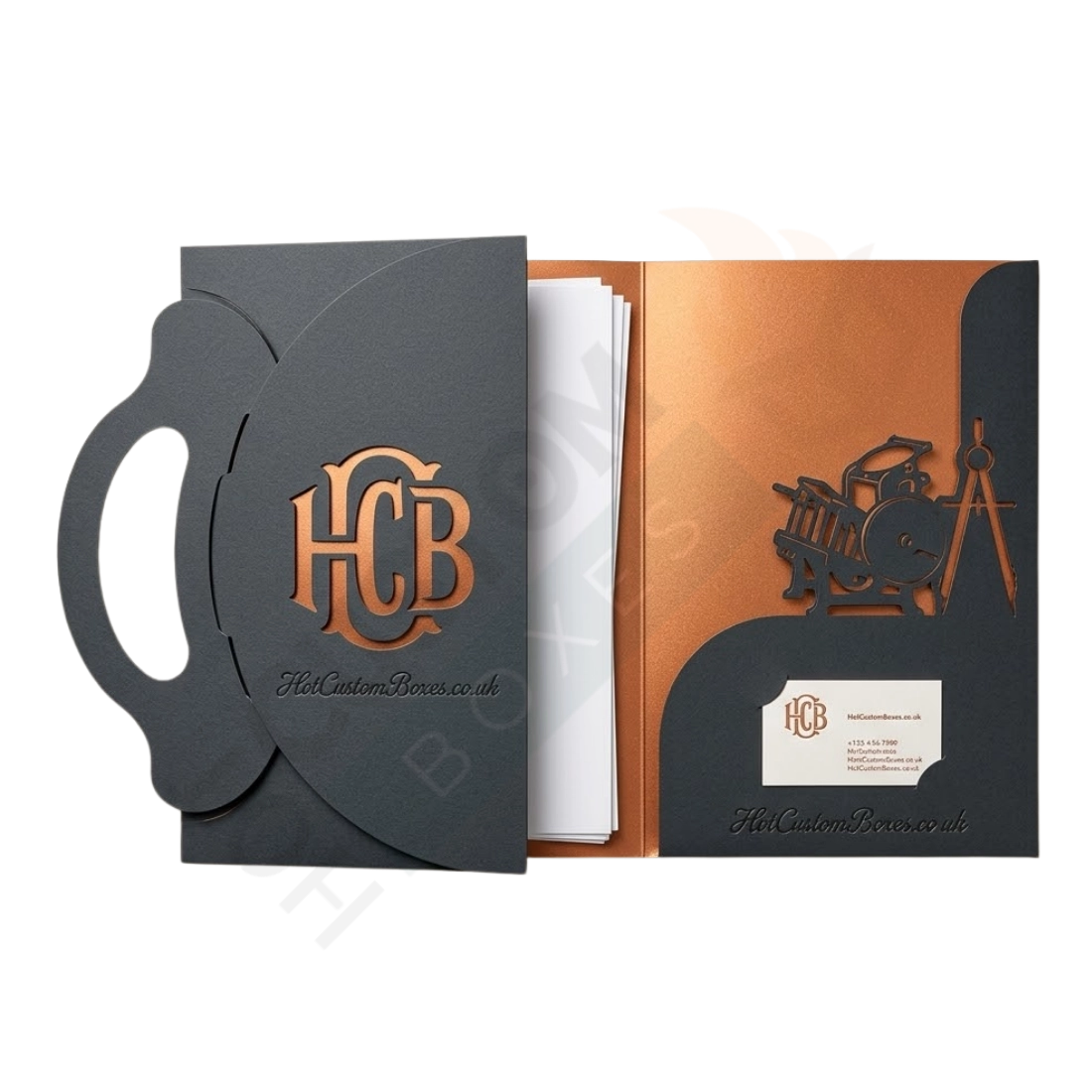 Die Cut Folders - Custom Stationery Boxes