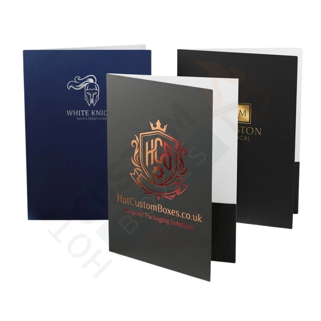 Folders with Foiling - Custom Stationery Boxes