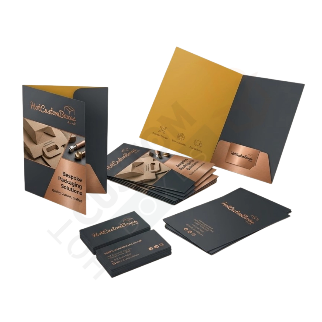 Presentation Folders Printing - Custom Stationery Boxes