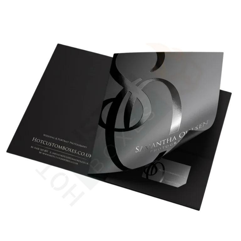 Spot UV Folders - Custom Stationery Boxes
